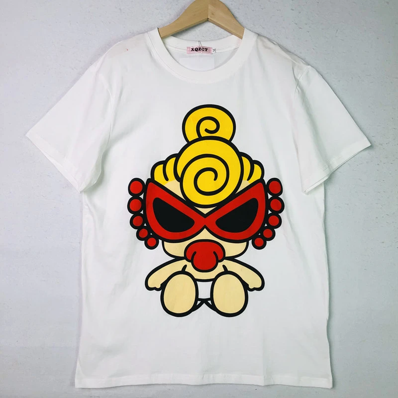 瑕疵款白色黄大头女孩T裙T裙NO退NO换