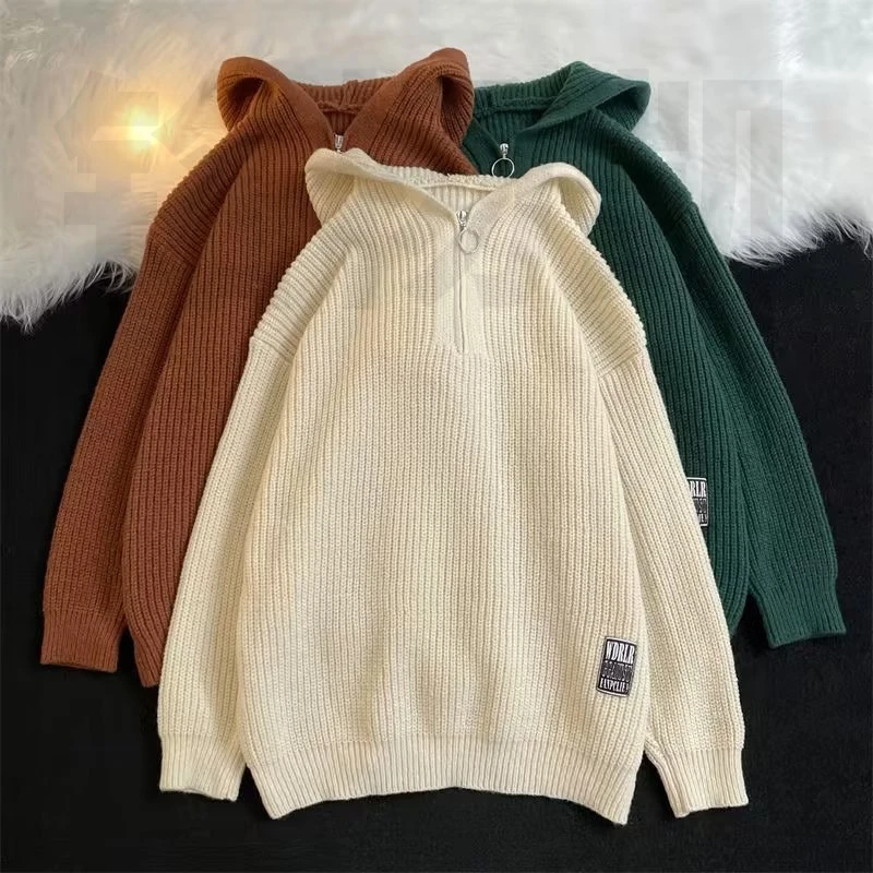 铭杨凯2024毛衣男女春季新款情侣宽松潮牌慵懒风设计针织衫休闲潮