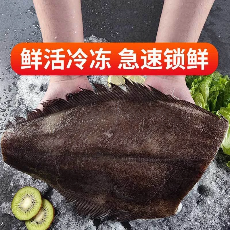 新鲜深海鲽鱼去碟鱼头非格陵兰鲽鱼肉鲽鱼中段鲽鱼块非鸦片鱼