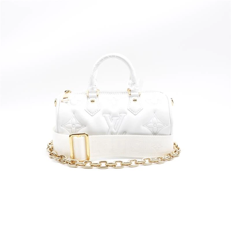 99新 LouisVuitton/路易威登 白色印花波士顿/H_ZY0000347158
