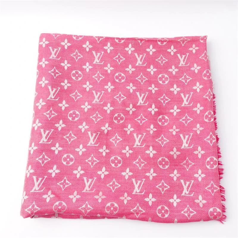 95新 LouisVuitton/路易威登 盛唐 /玫粉LV围巾/T_ZY0000308711