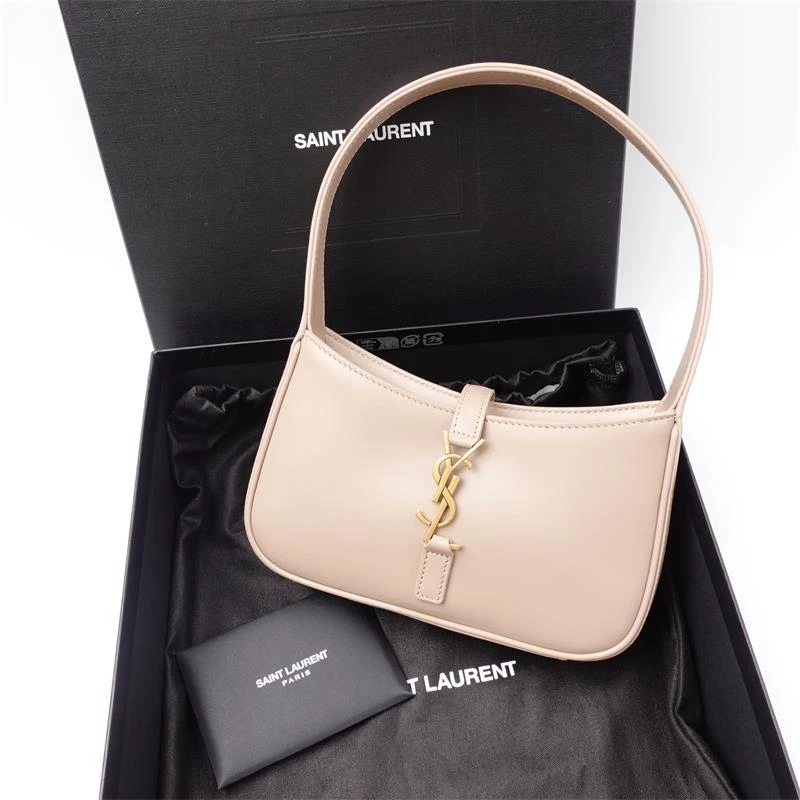 99新 YSL/圣罗兰 圣罗兰LE 5 À 7奶茶色手提包H_ZY0000383267