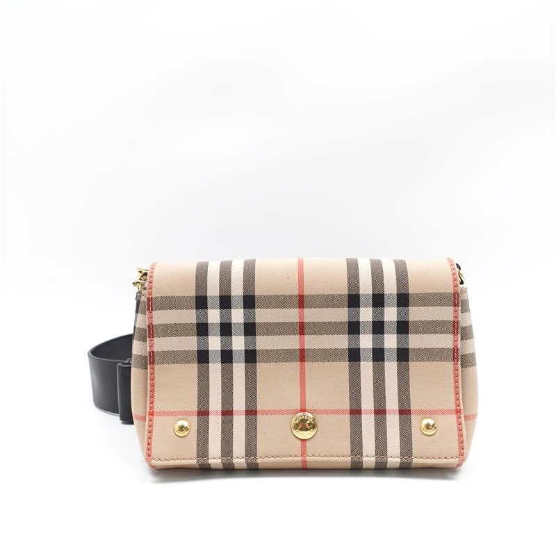 95新 BURBERRY/博柏利 Note格子单肩包/T_ZY0000320359