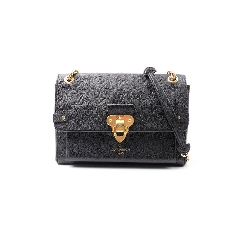 95新 LouisVuitton/路易威登 安娜专属黑金单肩包/H_ZY0000383010