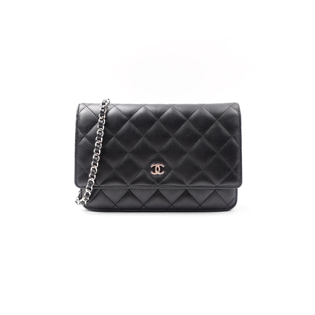 95新 Chanel/香奈儿 盛唐甄选 WOC黑色菱格单肩包 LDBJMYHJ00007