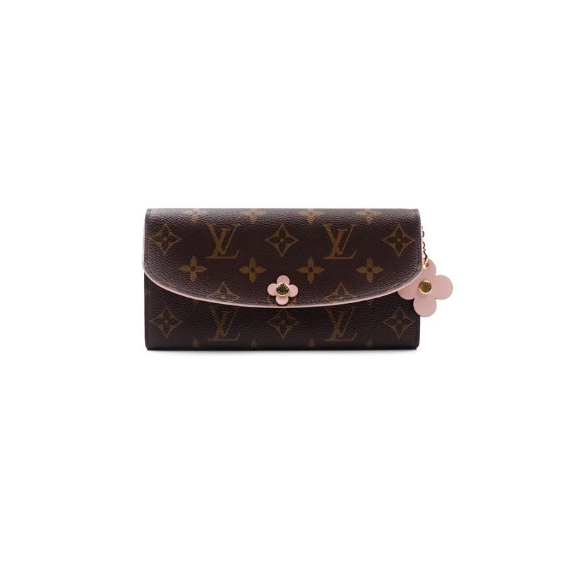 95新 LouisVuitton/路易威登 老花拼粉花朵钱包T_ZY0000404345
