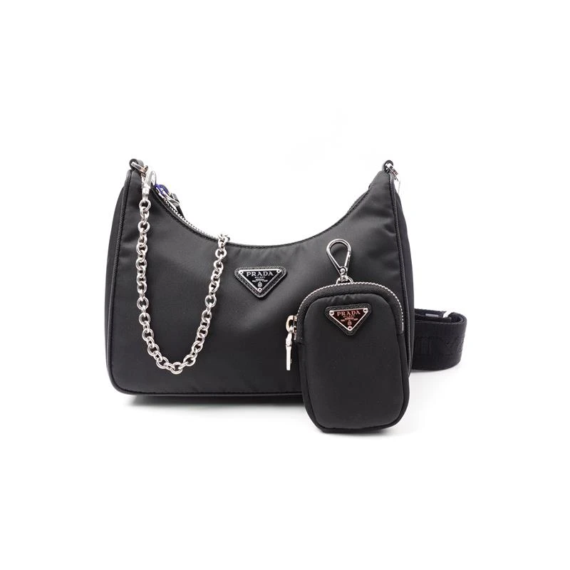 99新 Prada/普拉达  黑色 尼龙 单肩包T_ZY0000391272