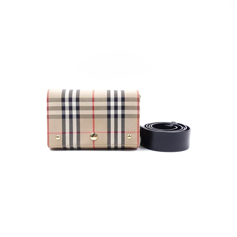 99新 BURBERRY/博柏利 Horseferry 经典格子单肩包T_ZY0000401224