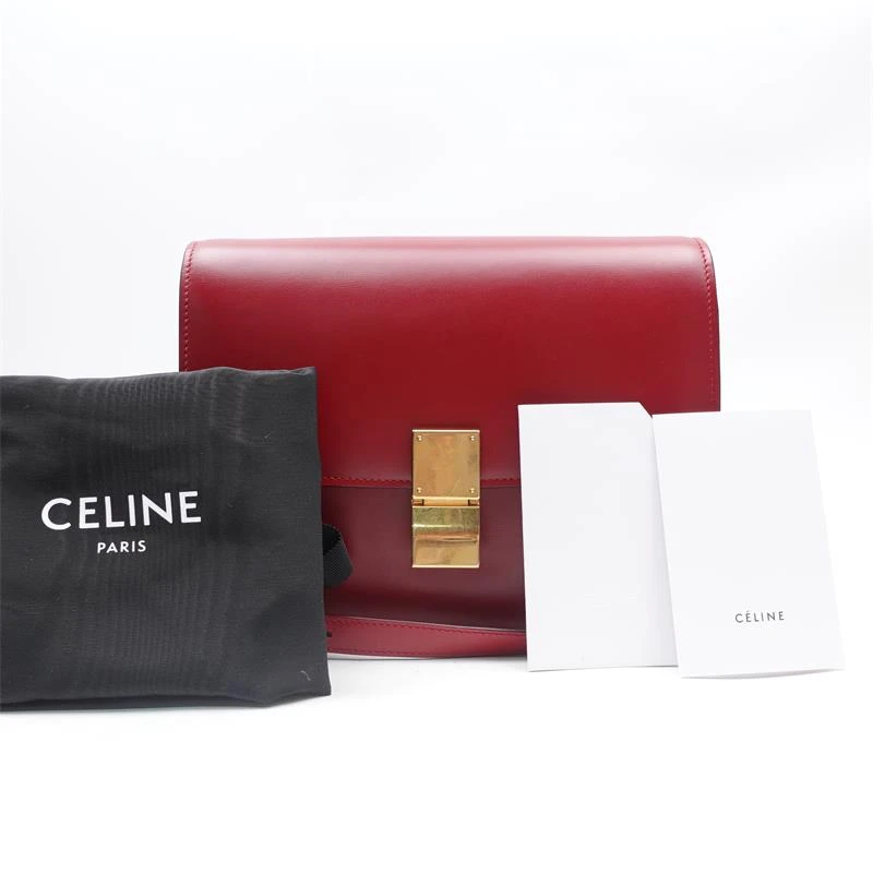 95新 Celine/思琳 红金豆腐单肩包/T_ZY0000280394