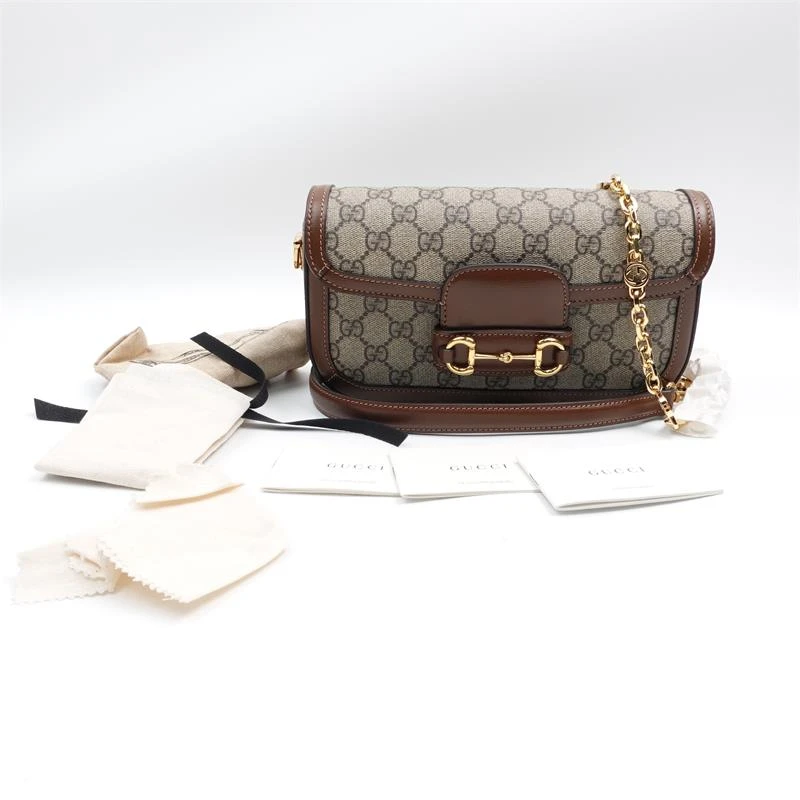 99新 GUCCI/古驰 1955老花金扣单肩包/T_ZY0000214304