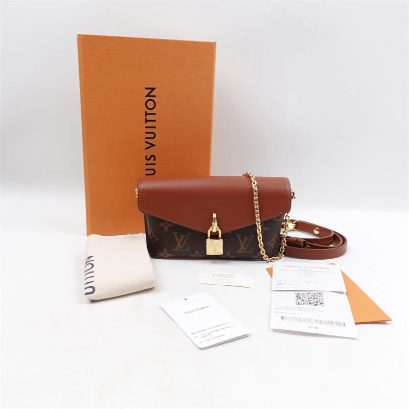 99新 LouisVuitton/路易威登 横板lock bb锁头包/T_ZY0000318826