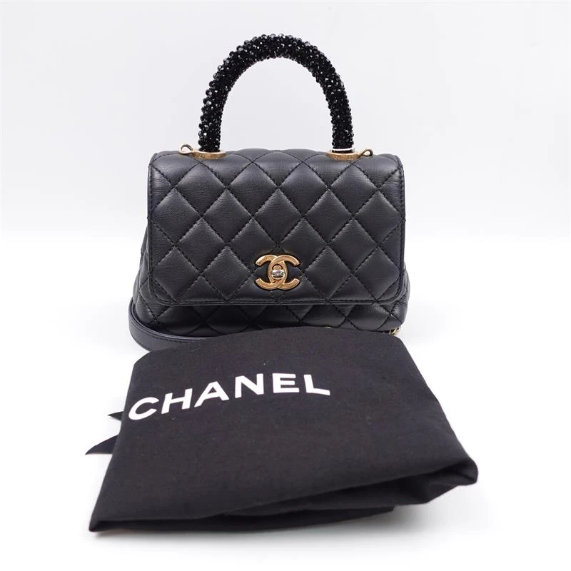 95新 Chanel/香奈儿  coco handle单肩包/T_ZY0000260100