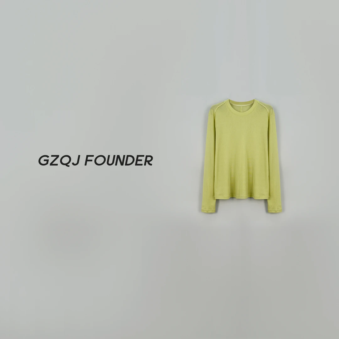 GZQJ【随夏而安】小众设计感气质显瘦长袖上衣女夏季 01360