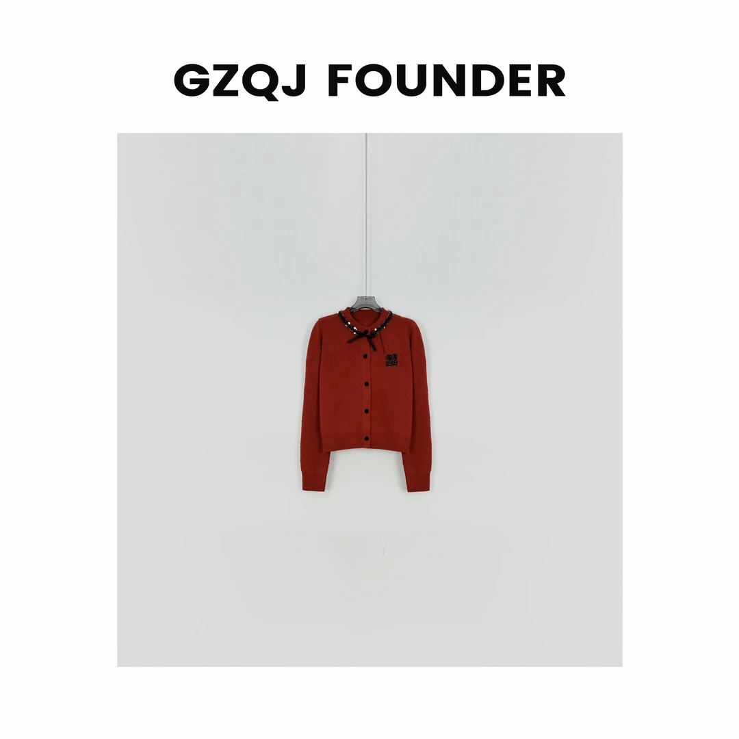 GZQJ【月光少女】100羊毛!时尚百搭气质长袖针织衫毛衣秋冬 8819