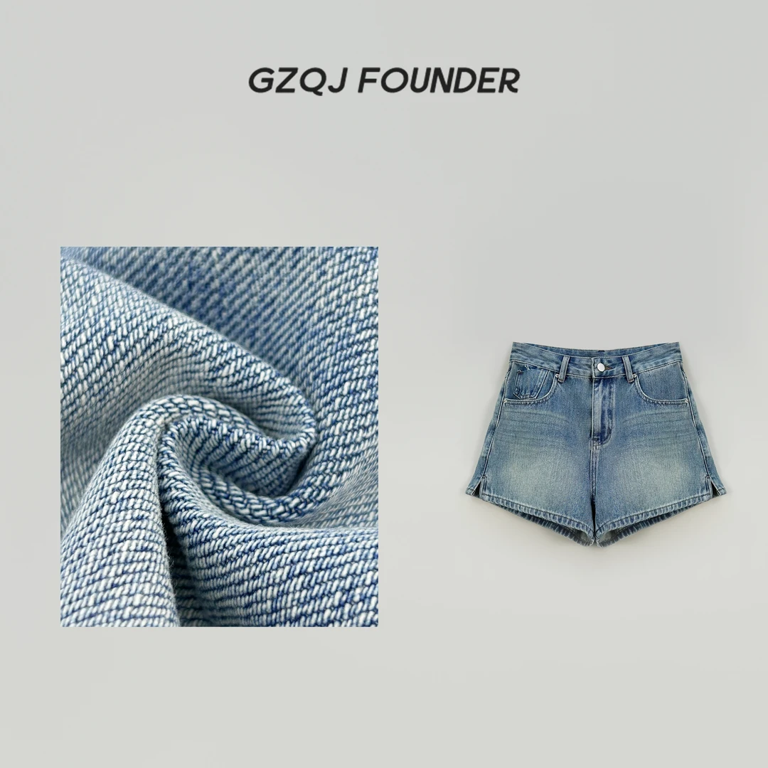 GZQJ【绝美比例】无弹复古高腰显瘦牛仔短裤女夏 G8078