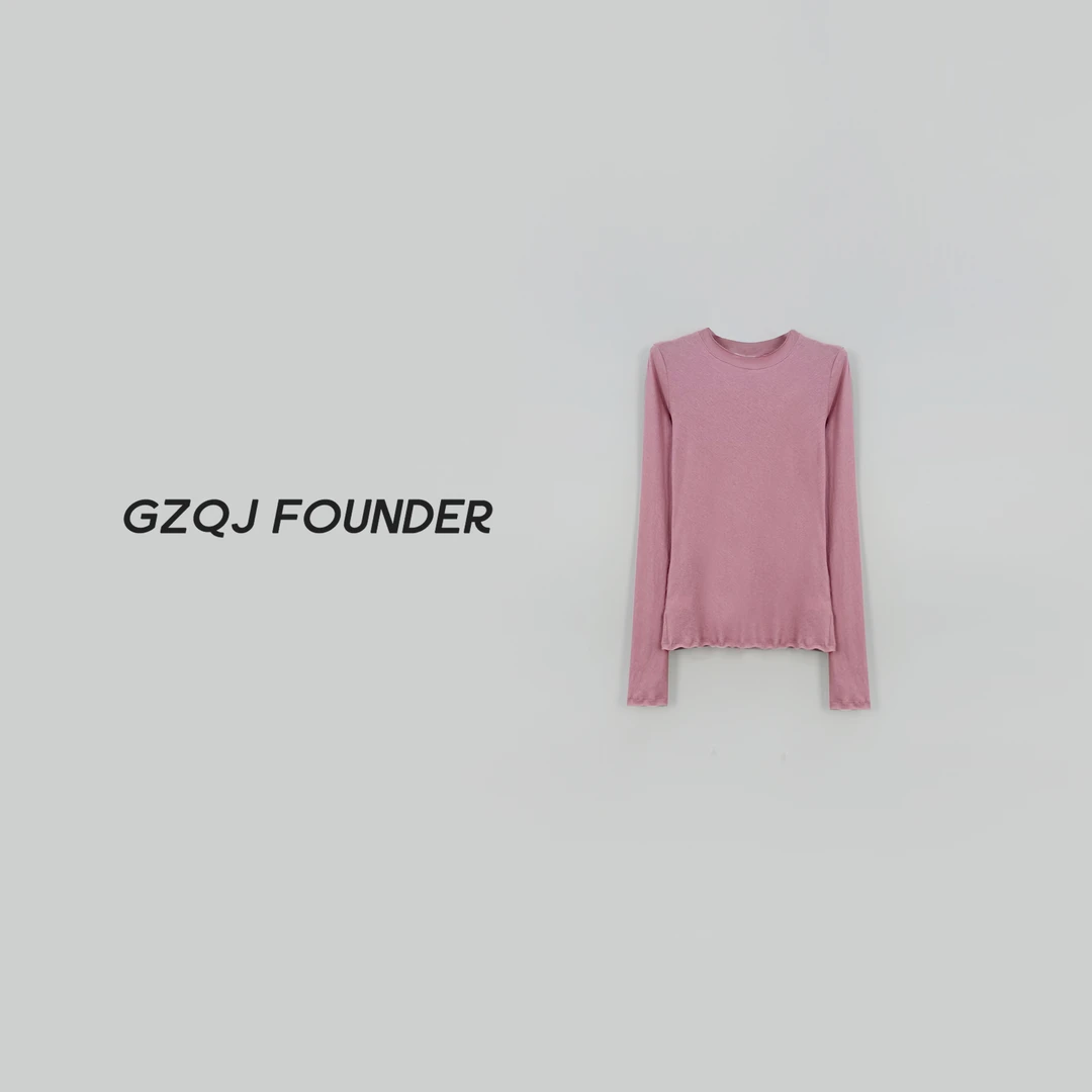GZQJ【开播浮力！人手五件】时尚百搭气质长袖女春打底衫2806