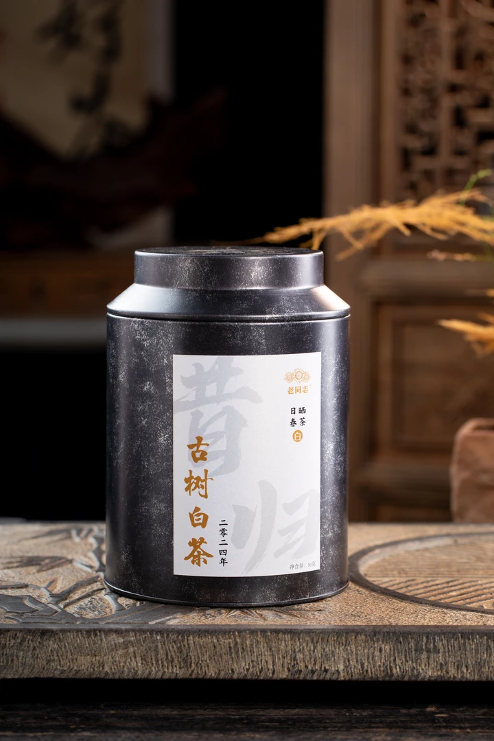 老同志2024年昔归古树白茶50克