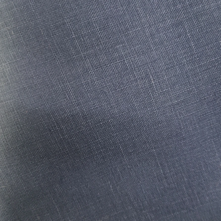 【F70】汉麻深蓝  麻类面料