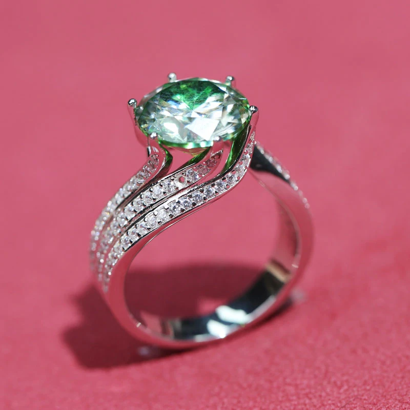 气质时尚5卡绿色三世情缘女戒b433