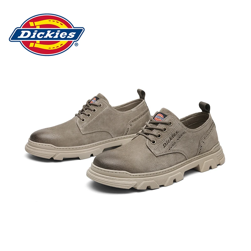 Dickies新款男低帮真皮时尚百搭透气工装商务潮流爆款休闲鞋14