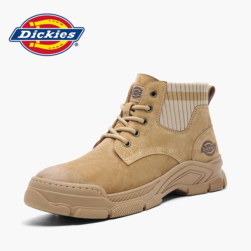 Dickies2023冬季男时尚加厚雪地靴牛皮羊绒百搭工装马丁靴99
