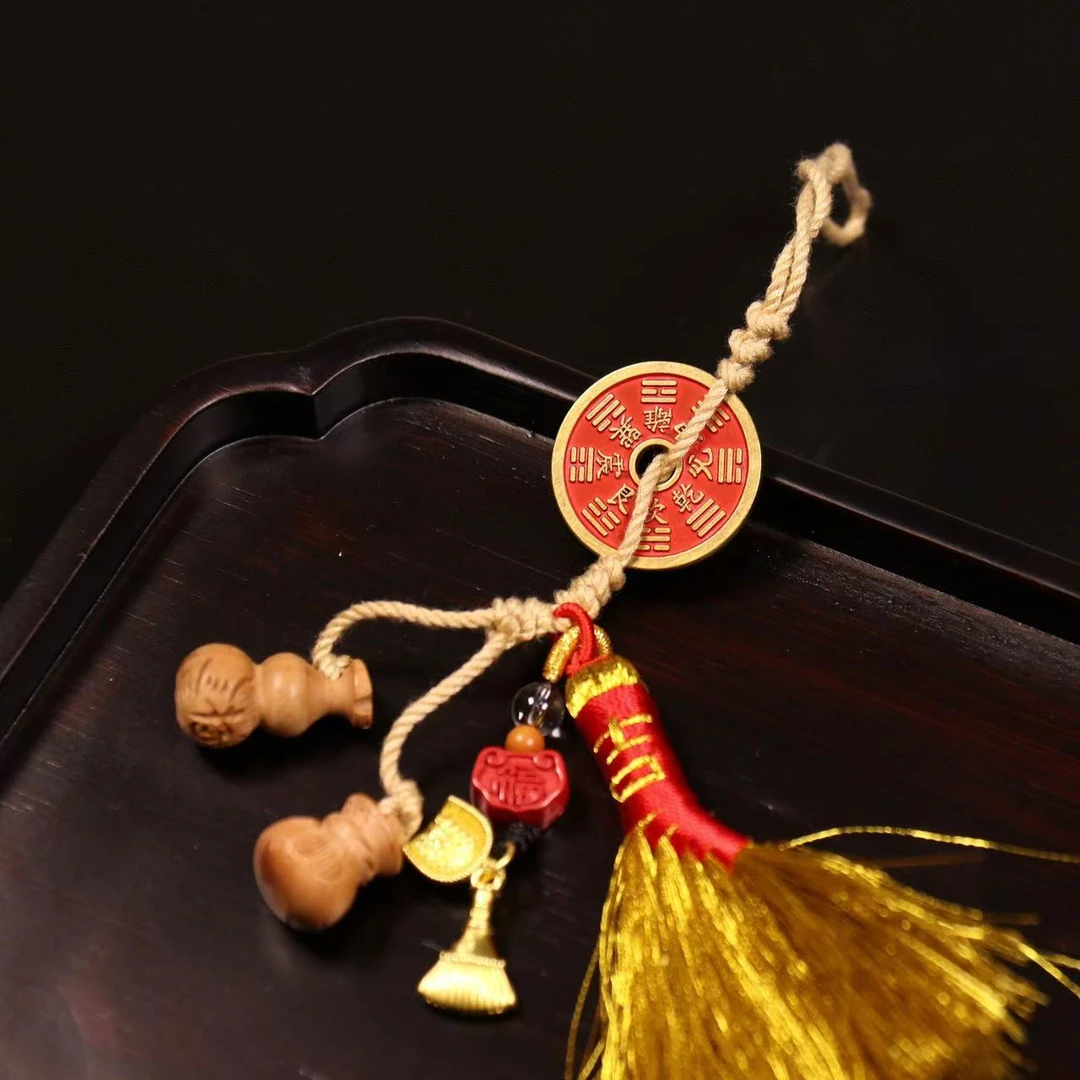 【弥真九华】山鬼花钱挂件手工编百搭多用JHS00021