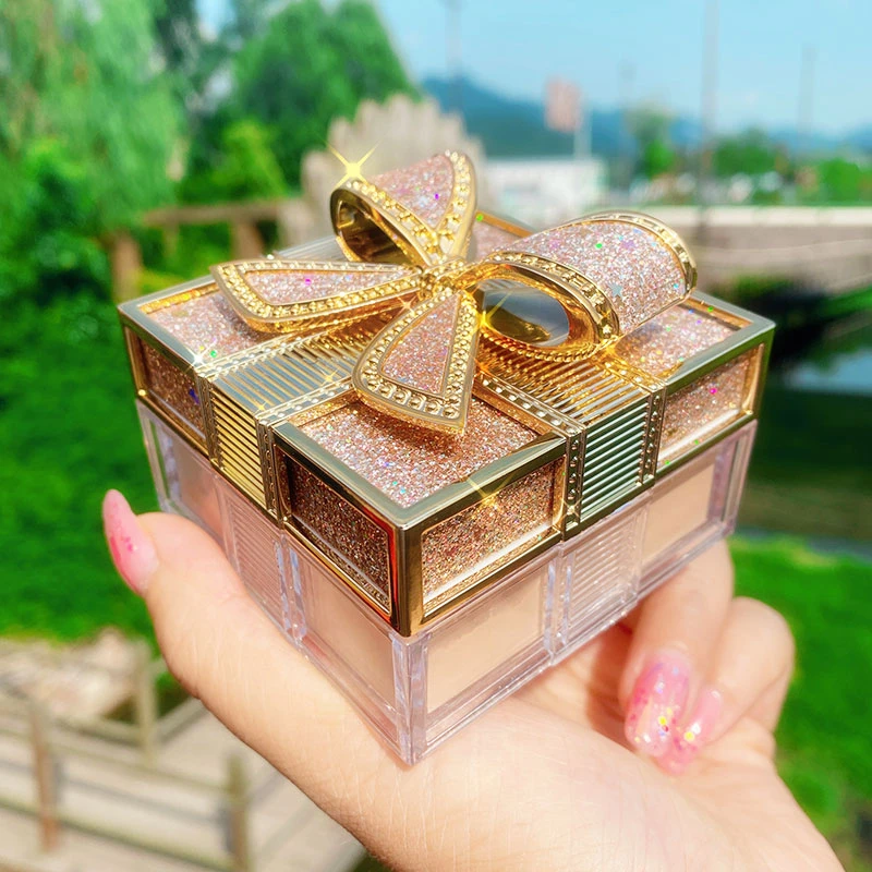 【定妆.控油.磨皮】玛可安迪蝴蝶结定妆粉防水防汗不卡粉脱妆蜜粉