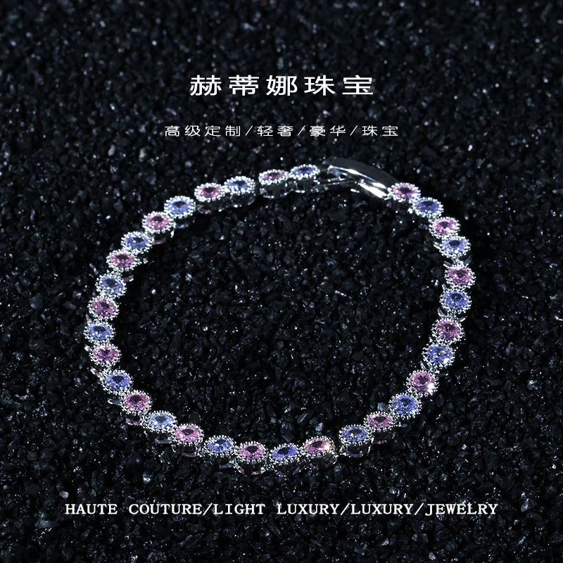 铜合金合成锆石手链 BL-73694 欧 • Rose Love【玫瑰之恋】气质简约