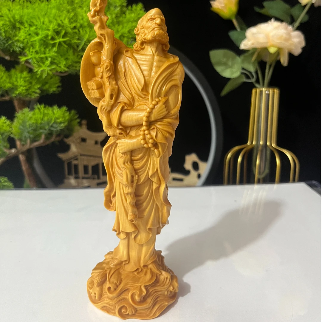 黄杨木达摩实木木雕工艺品20/6