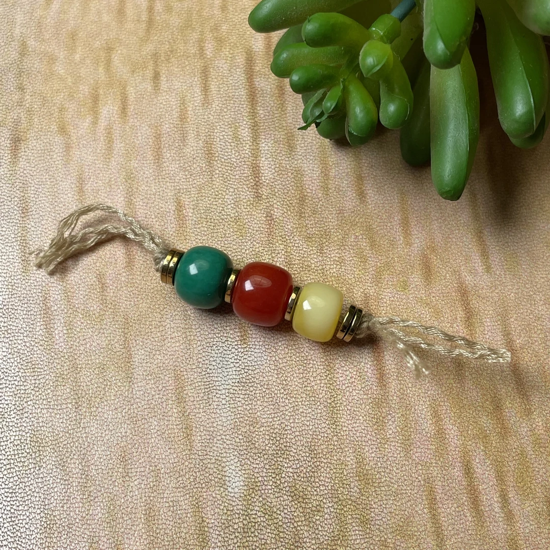 【配件】10mm老形散3颗三色优质精工打磨的配饰