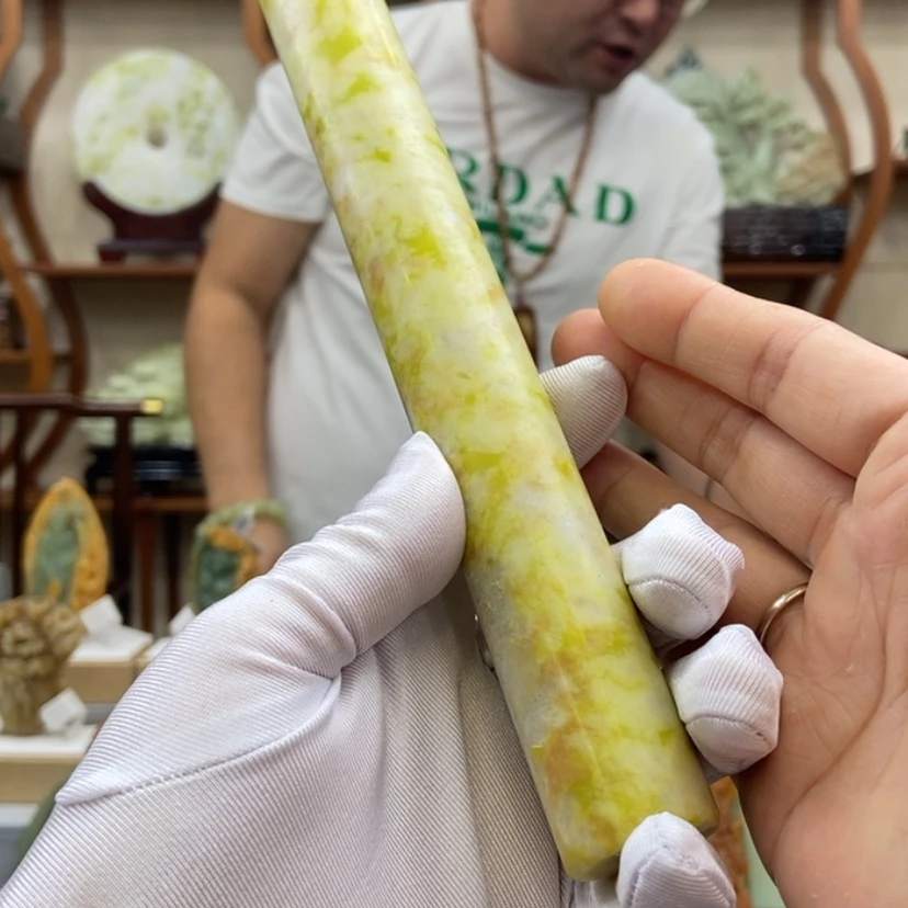 【闪购商品】蛇纹石玉手把未镶嵌
