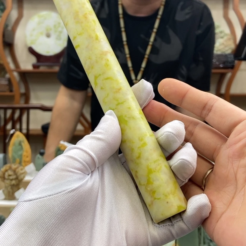 【闪购商品】蛇纹石玉手把未镶嵌