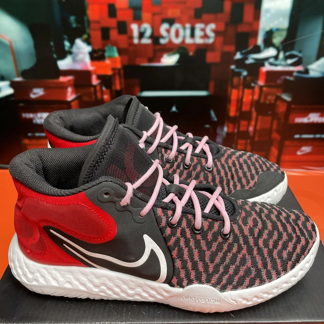 42码 中古 Nike KDTrey5 篮球鞋 黑红 无盒