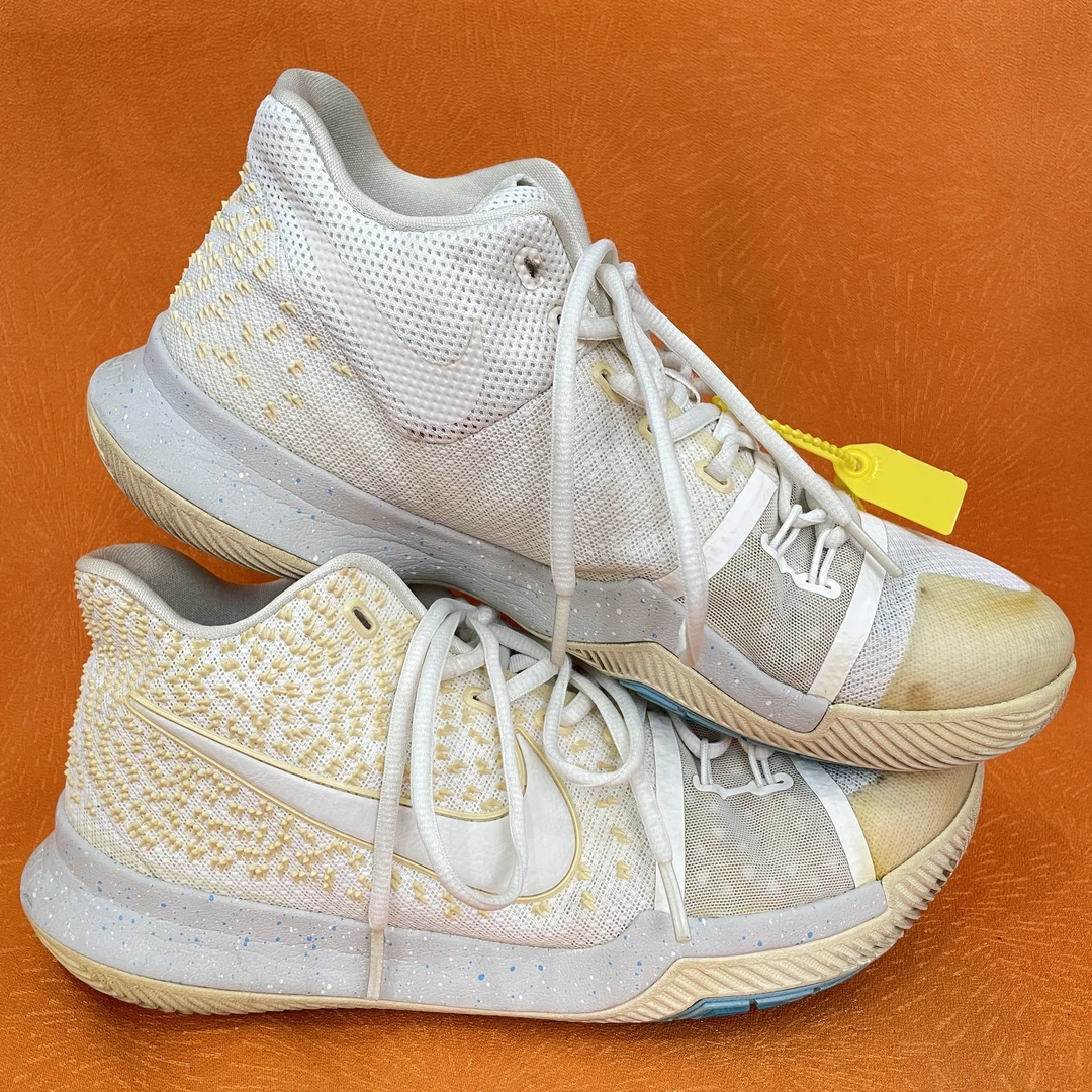 A 44码 中古 Nike 欧文3  夏日白 无盒 公价2589