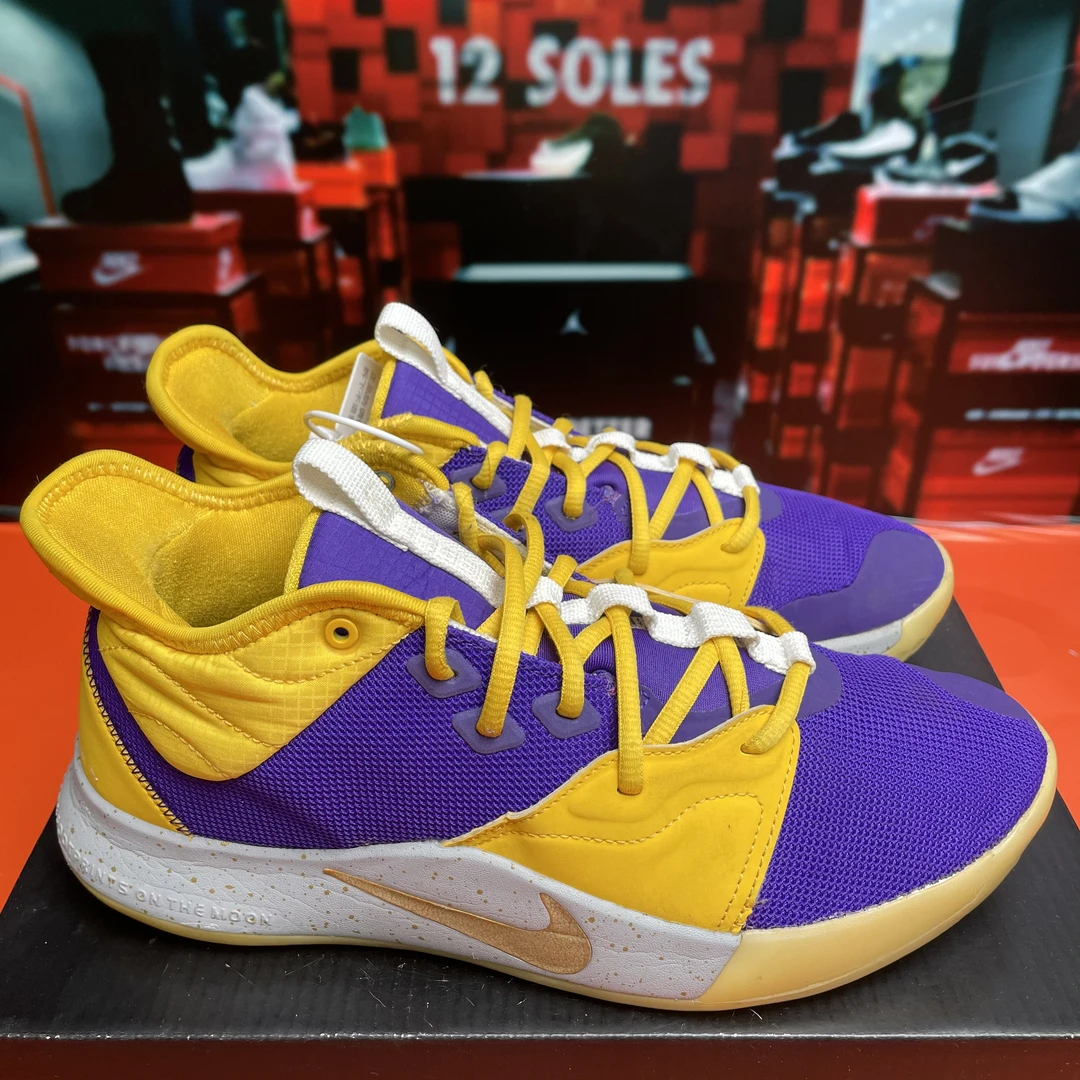 42.5码 中古 Nike PG3 保罗乔治 篮球鞋 id定制 无盒