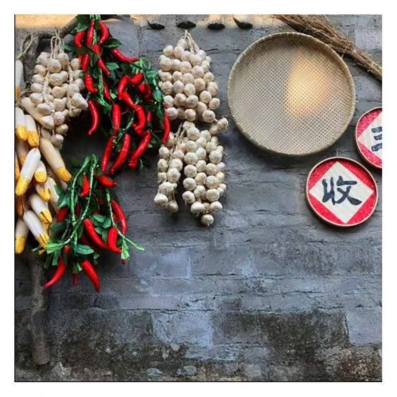 乡村背景布直播背景布怀旧老房子户外抖音快手装饰布3d立体直播间