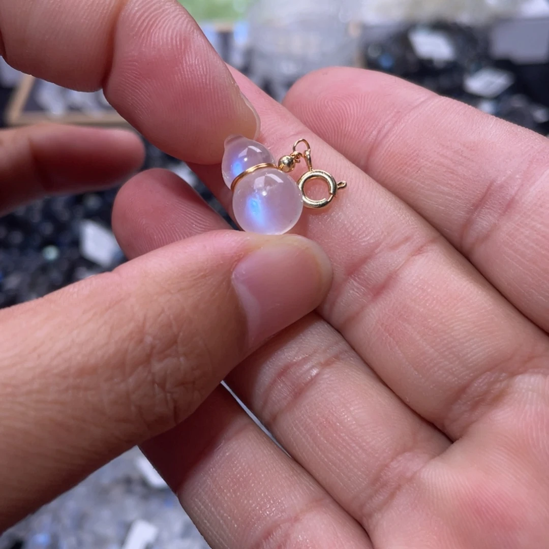 水晶手链未镶嵌蓝月光葫芦小滴溜