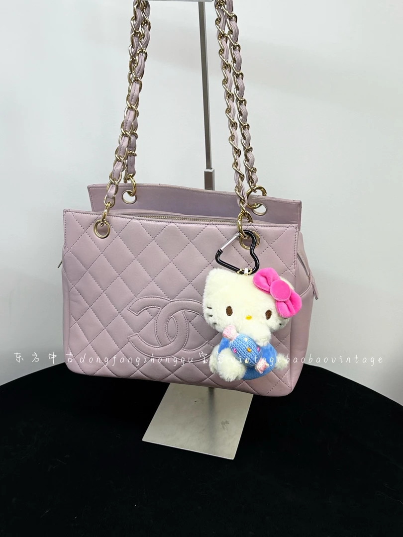 95新 Chanel/香奈儿 chanel香芋紫粉紫ptt单肩包
