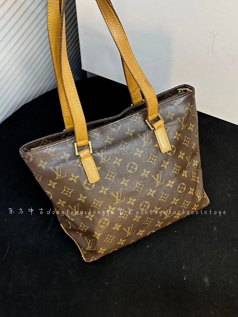 95新 LV (K)lv 老花托特单肩包