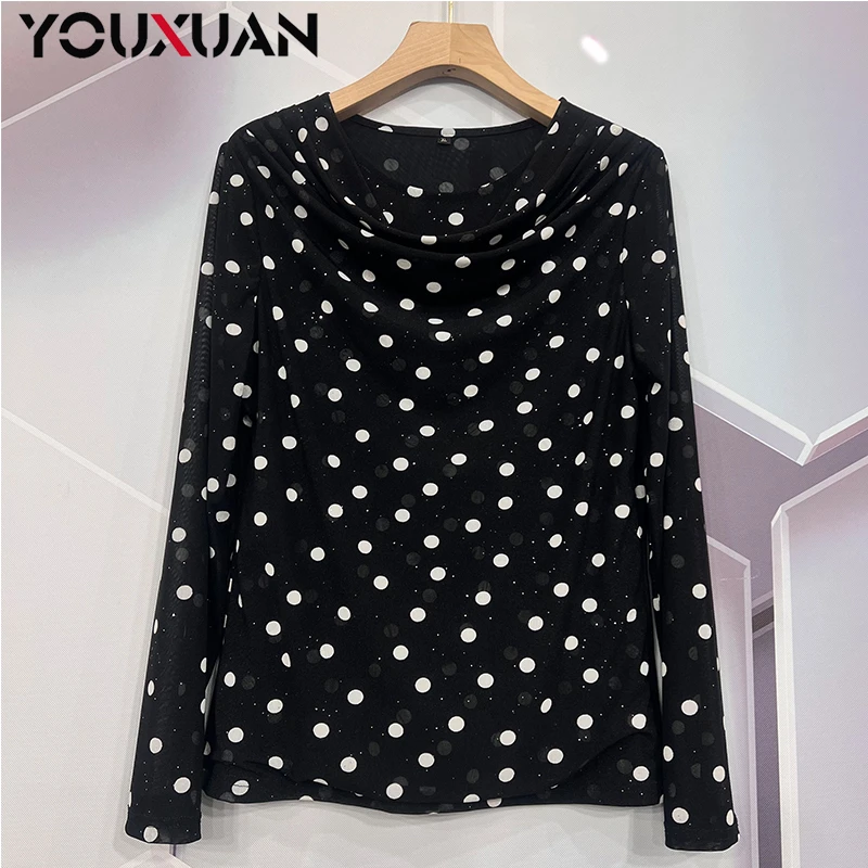 【新品】2024秋冬百搭韩版上衣气质时尚休闲长袖女士打底小衫6951