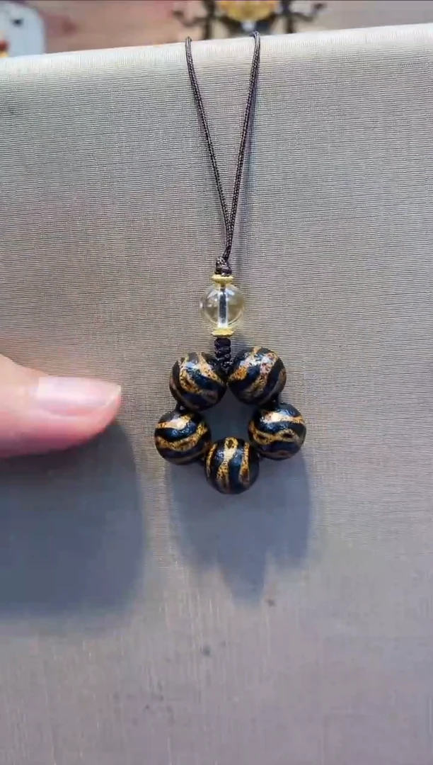 【闪购商品】玛瑙/玉髓K16未镶嵌双牙牙阵挂件(多样性发货)