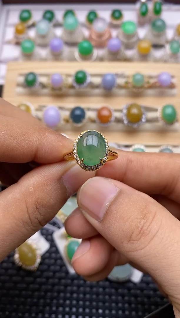 【闪购商品】翡翠戒指银S925镶嵌/0036