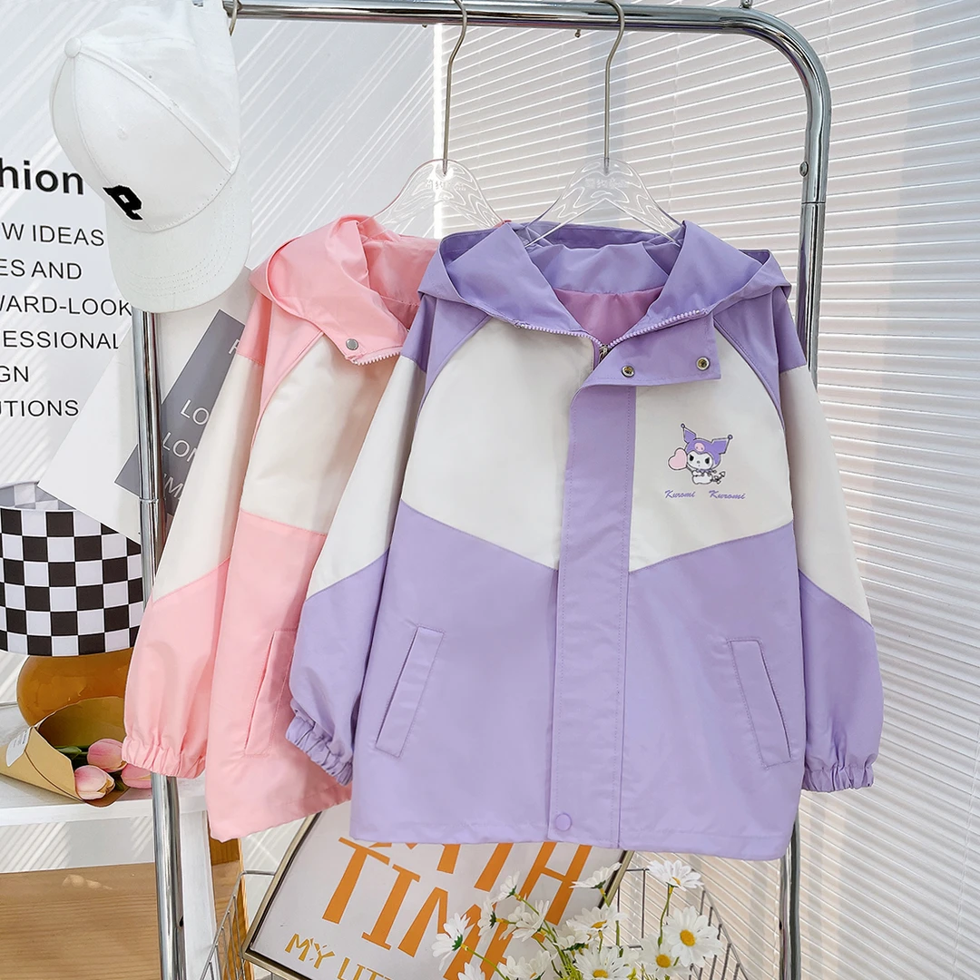 春季新款女童外套儿童春装运动中大童户外网红上衣zb2687简约童品