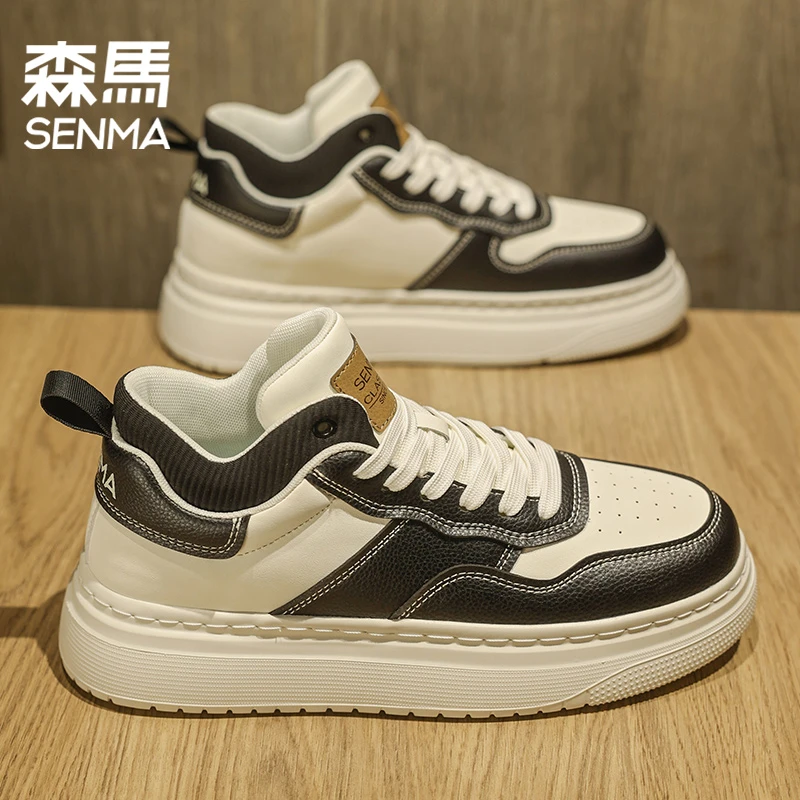 森马秋季新款学生潮流百搭厚底男款高帮板鞋增高运动时尚休闲男鞋