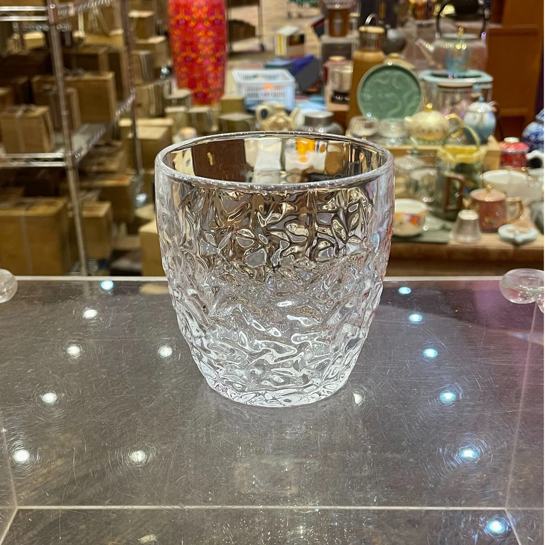 【闪购商品】菠萝纹玻璃杯高杯喝茶喝水杯，394312