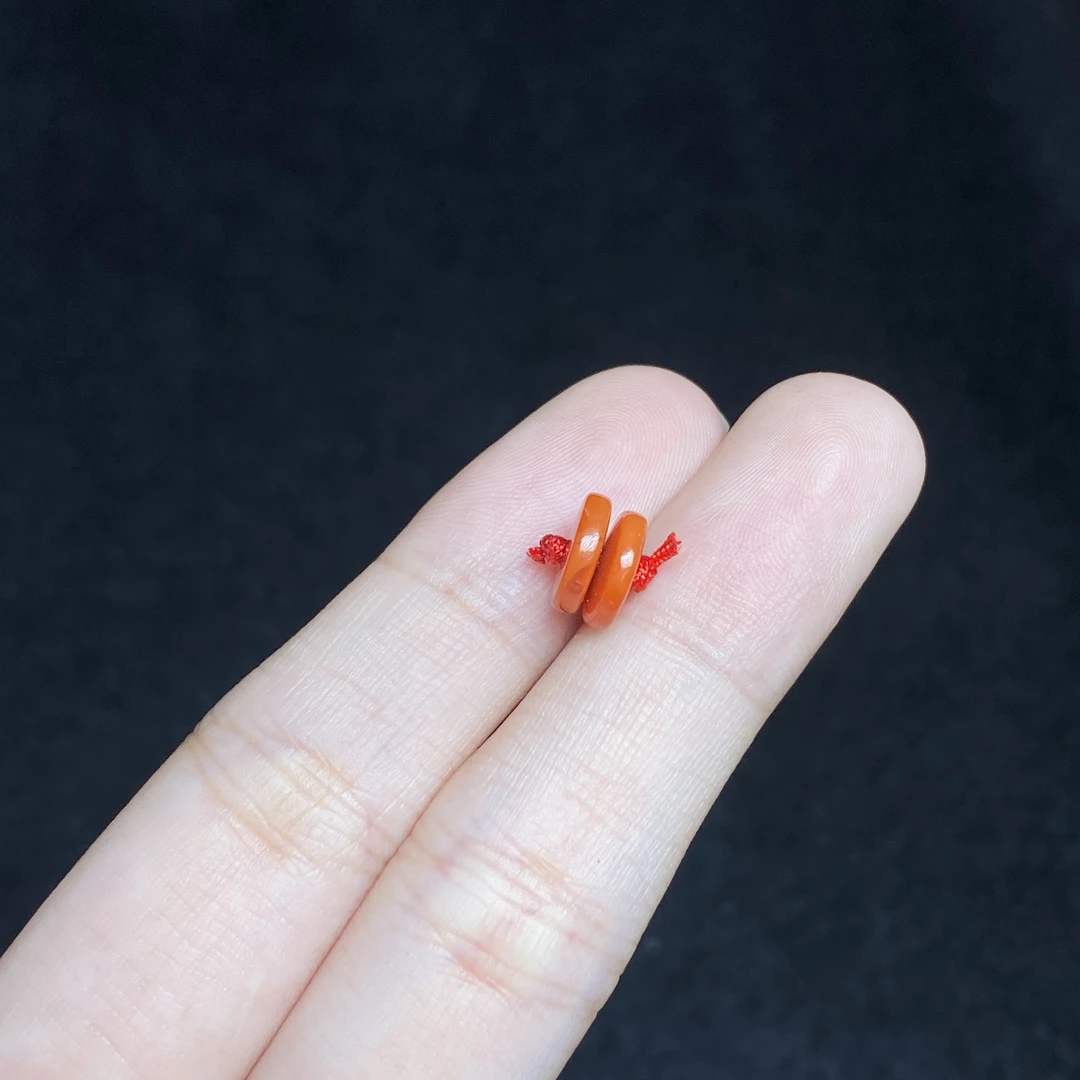 【小北好物】南红配件-16QL08X159【多样性发一件】尺寸约8*8mm
