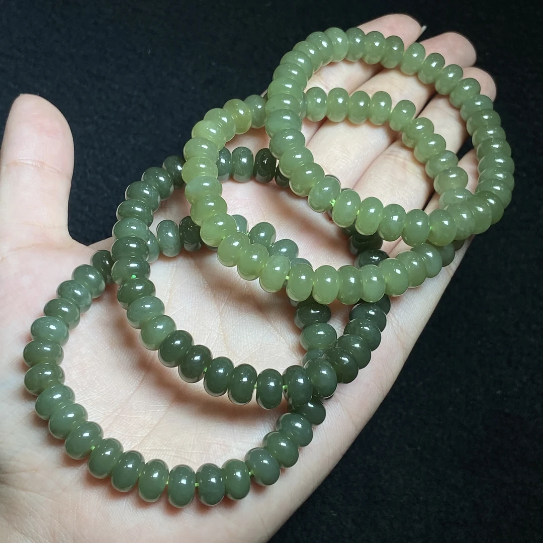 【小北好物】和田玉单圈手串-16QH10X763【多样性发一件】约4*8mm