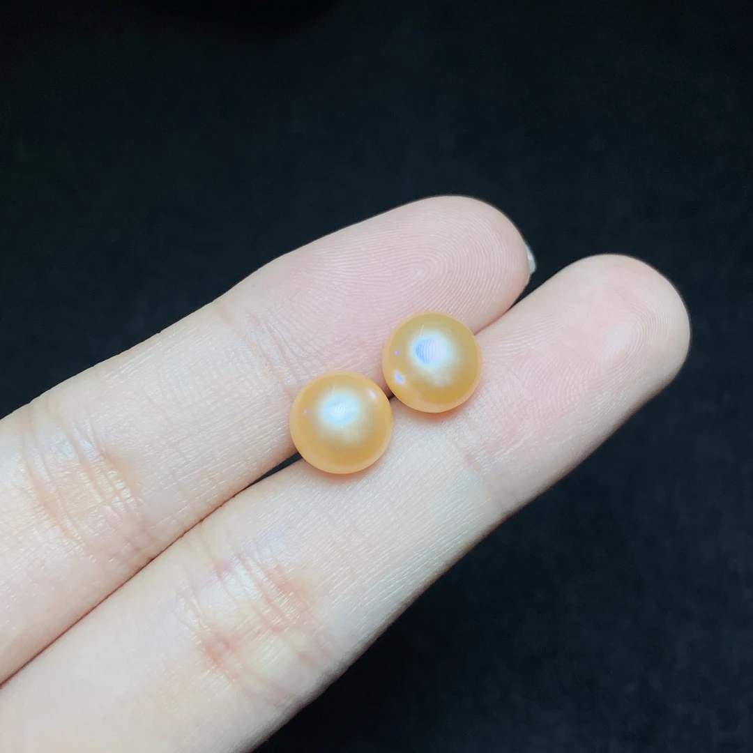 【小北好物】S925银淡水珍珠耳钉11-17QH15X191【多样性发一件】约8mm