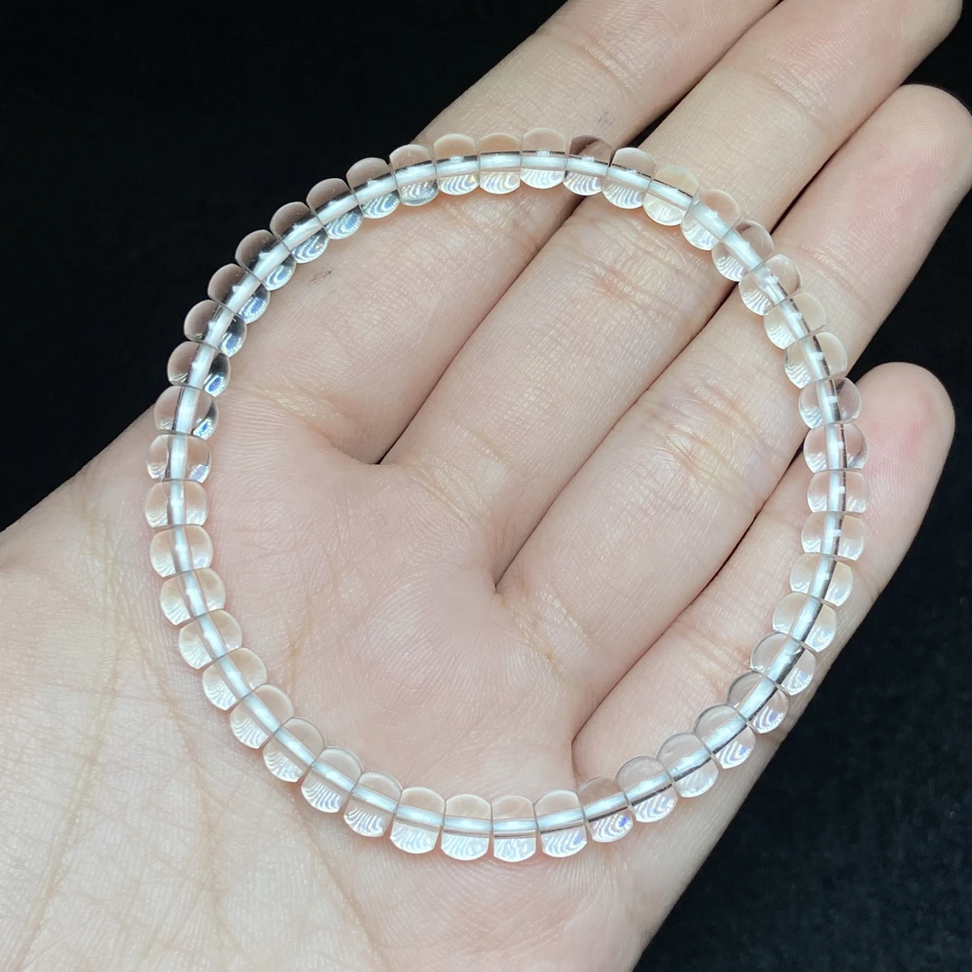 【小北好物】白水晶单圈手串QK105X20【多样性发一件】约3*5mm