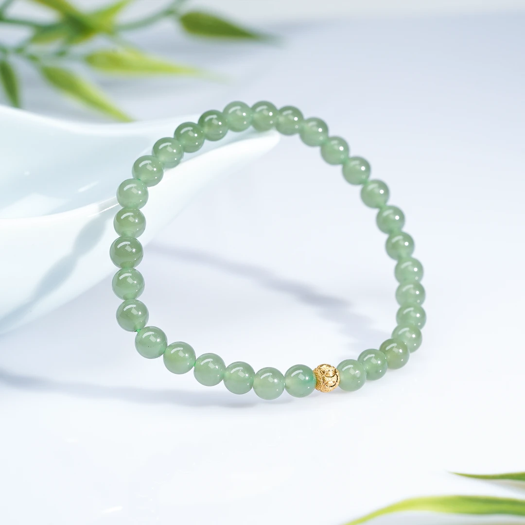 【小北严选】和田玉DIY单圈手串12-17H14X275【多样性发一件】约5mm+